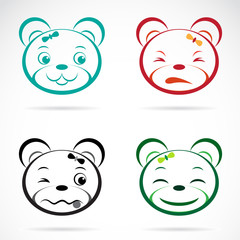 Vector image of an bear face