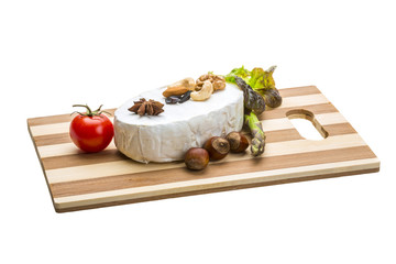 Fresh soft brie cheese