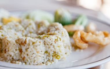 nam-prick-num fried rice