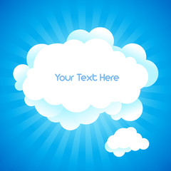 Sky Background and space for text in vector.