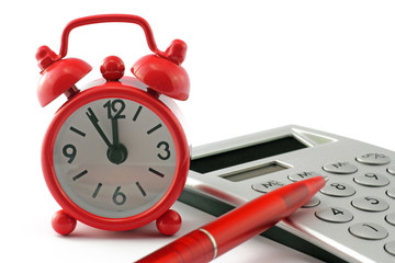 uhr mit rechner