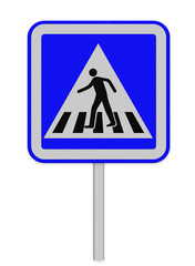 crosswalk sign with a man walking
