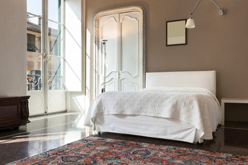 beautiful hotel room in historic building, suite