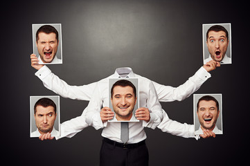 faceless man choosing mood