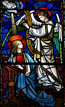 Annunciation: Mary and angel Gabriel