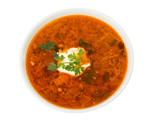 soup with sour cream