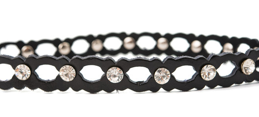 strap with stones isolated