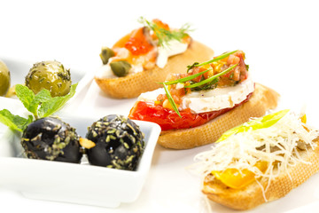 Spanish sandwiches seafood to wine and cheese vegetables