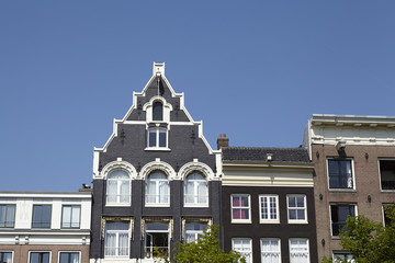 Amsterdam, Niederlande - Dachgiebel