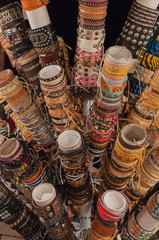 Handmade bracelets on market