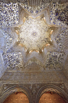 Ceiling at the Hall of the Abencerrages, Alhambra