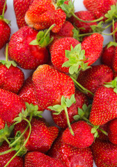 Background from fresh strawberries
