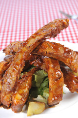 Delicious BBQ ribs