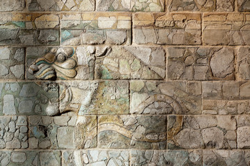 Ancient Babylonia and Assyria wall painting from Mesopotamia © Andrea Izzotti