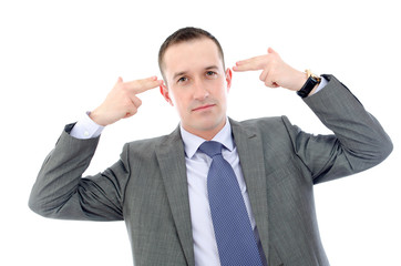 Businessman in depression