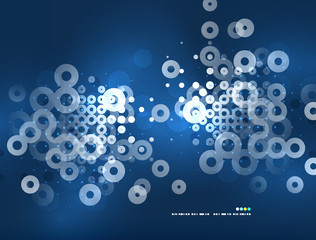 Fototapeta premium Electricity light circles