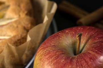 Homemade vegan apple pie