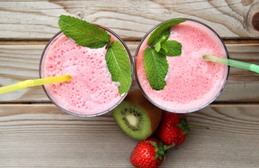 Fresh vivid smoothie