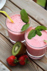 Fresh vivid smoothie
