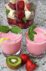 Fresh vivid smoothie