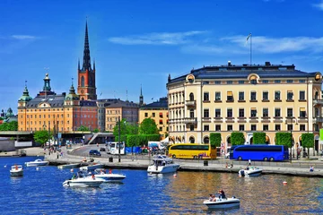 Foto op Canvas beautiful Stockholm © Freesurf