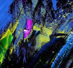 abstract painting by oil on canvas,  illustration © Mikhail Zahranichny