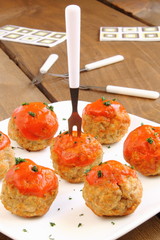 Albóndigas con salsa de tomate