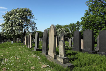 Scene in a Cemetery