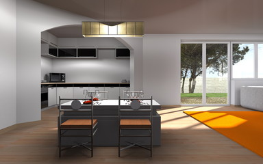 wohnen-kochen-essen / interior architecture