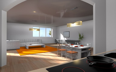 wohnen-kochen-essen / interior architecture