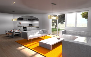 wohnen-kochen-essen / interior architecture