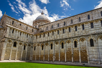 Fototapeta na wymiar Ancient cathedral in Pisa, Italy