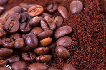 ground coffee and grain