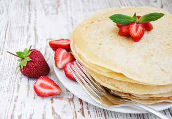 strawberry pancakes