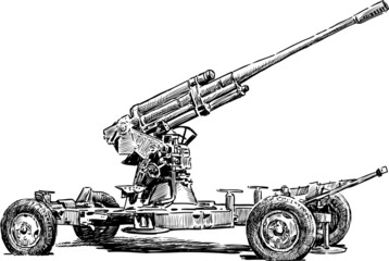 anti-aircraft gun