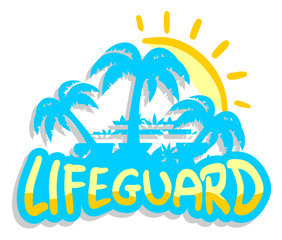 Fototapeta na wymiar Lifeguard beach