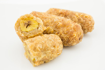 Fried bananas (Thai dessert)