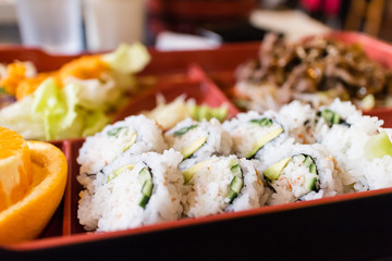 beef teriyaki bento box