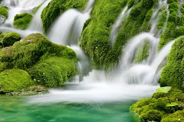 Gartenposter Natürlicher Quellwasserfall © Li Ding