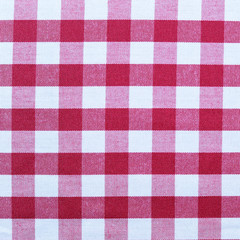 Lined red and white dining cloth background