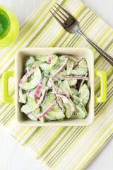 Cucumber and Red Onion Salad