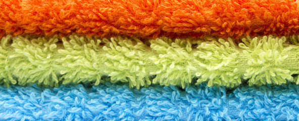 colorful towels