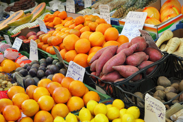 Fruits and vegetables