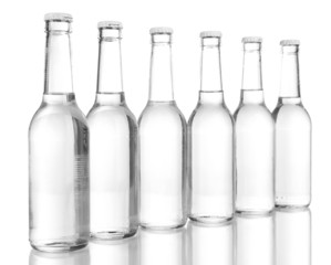 Water bottles isolated on white