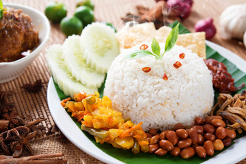 Nasi lemak kukus