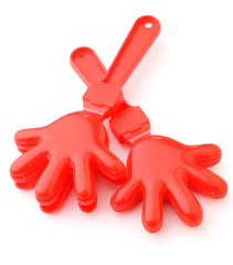 Fototapeta premium Cheering clap hand tool isolated on white background