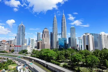 Selbstklebende Fototapete Kuala Lumpur Kuala Lumpur-Skyline