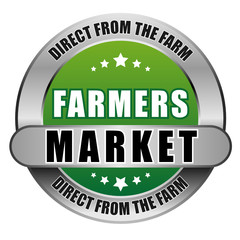 5 Star Button grün FARMERS MARKET DFTF DFTF