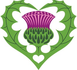 Scottish Heart & Thistle tattoo