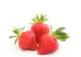Three strawberries